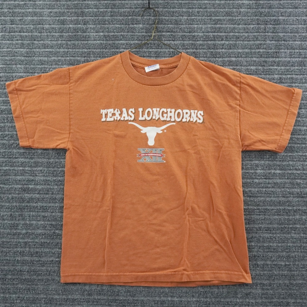 Vintage 00s Tri-Lake Texas Longhorns T-Shirt Youth XL Orange Big 12 Rivalry